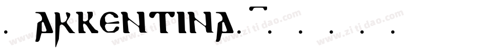 Barkentina 1字体转换